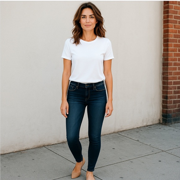 KUT FROM THE KLOTH Nathalie High Rise Flap Pocket Denim Blue Jean Size 10 - Picture 3 of 11